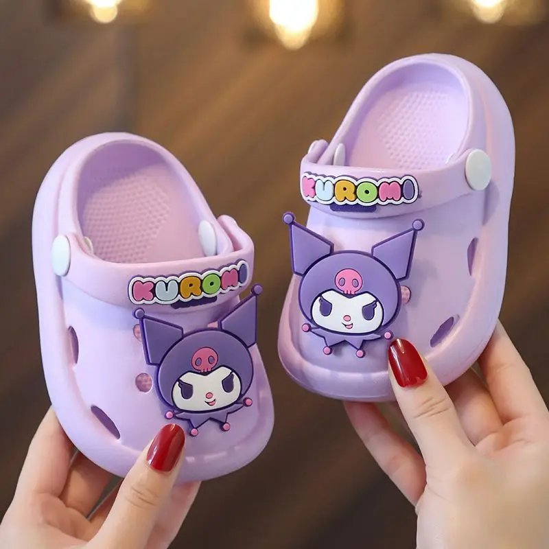 Сандалии Sanrio Kuromi Cinnamoroll Mymelody для детей, водонепроницаемые Нескользящие мягкие плотные Тапочки
Сандалии Sanrio Kuromi Cinnamoroll Mymelody для детей, водонепроницаемые Нескользящие мягкие плотные Тапочки
