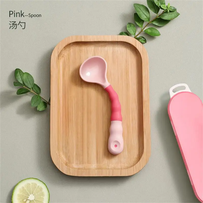 Детская полипропиленовая ложка, инструмент для кормления младенцев, детская столовая посуда, обучение еде, тренировочная ложка для здорово...