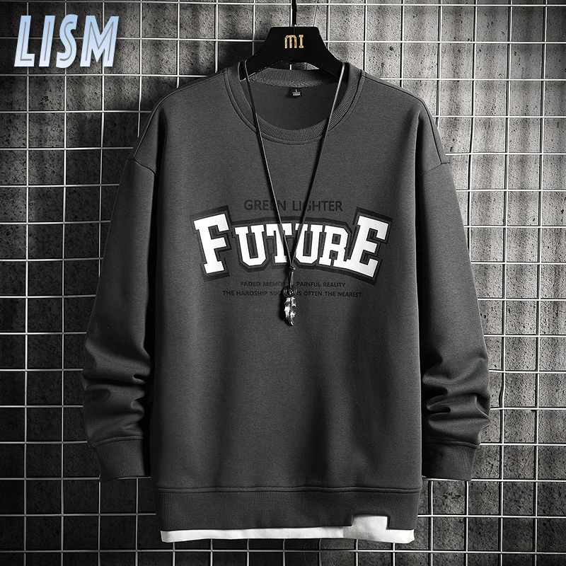 LISM Men Harajuku Sweatshirts O Neck Oversized Pullovers Korean Fashion Printing Hip Hop Hoodies Mens Casual Long Sleeve Tops
LISM Men Harajuku Sweatshirts O Neck Oversized Pullovers Korean Fashion Printing Hip Hop Hoodies Mens Casual Long Sleeve Tops
