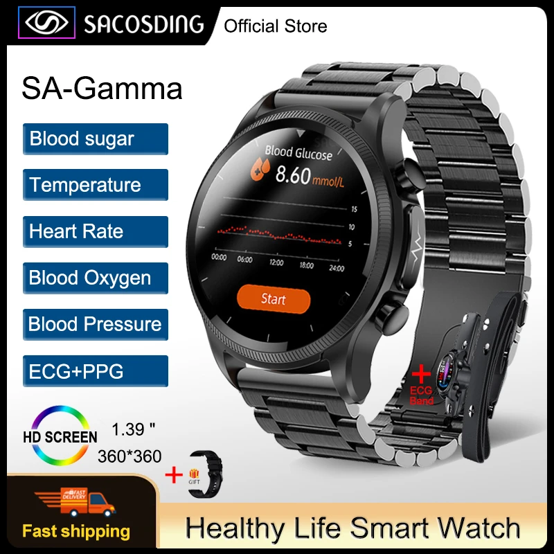 2023New ECG+PPG Smart Watch Men Laser Treatment Of Hypertension Hyperglycemia Hyperlipidemia Heart Rate Healthy Sport Smartwatch
2023New ECG+PPG Smart Watch Men Laser Treatment Of Hypertension Hyperglycemia Hyperlipidemia Heart Rate Healthy Sport Smartwatch