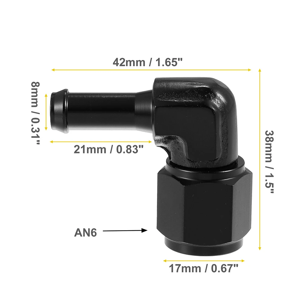 Brand New Fitting Adapter Adapter Hose Barb Fitting Adapter 6AN Female 90 Degree AN6 To 5/16\\\\\\\" Aluminum Alloy
Brand New Fitting Adapter Adapter Hose Barb Fitting Adapter 6AN Female 90 Degree AN6 To 5/16\\\\\\\" Aluminum Alloy
