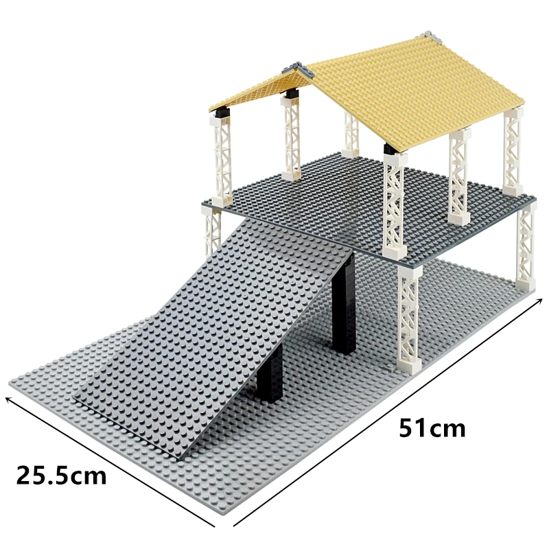 City Mini Street Double-Storey Base Plates Building Blocks Set Creative Stair Brick Ramp House Loft Garage City Construction Toy
City Mini Street Double-Storey Base Plates Building Blocks Set Creative Stair Brick Ramp House Loft Garage City Construction Toy