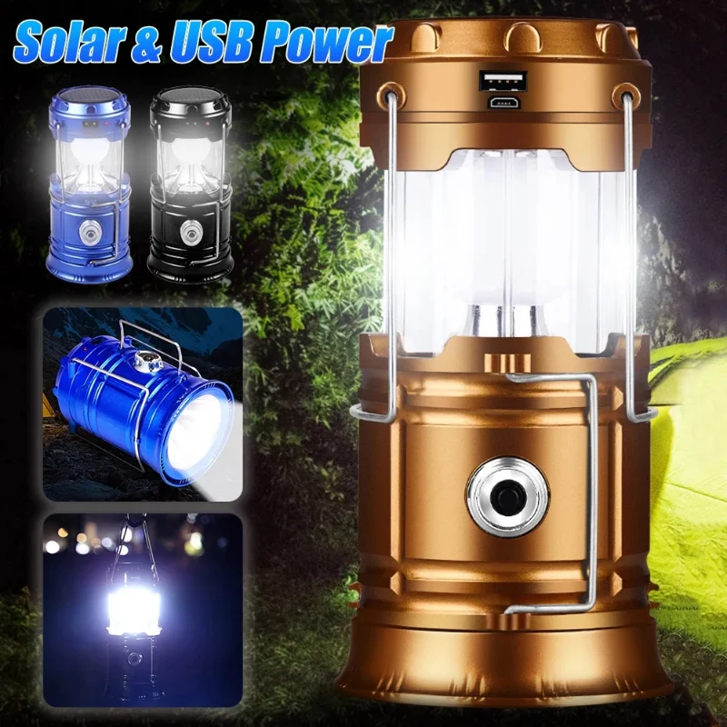 Portable Solar Charger Camping Lantern Lamp LED Outdoor Lighting Folding Camp Tent Lamps USB Rechargeable Lanterns for Emergency
Portable Solar Charger Camping Lantern Lamp LED Outdoor Lighting Folding Camp Tent Lamps USB Rechargeable Lanterns for Emergency