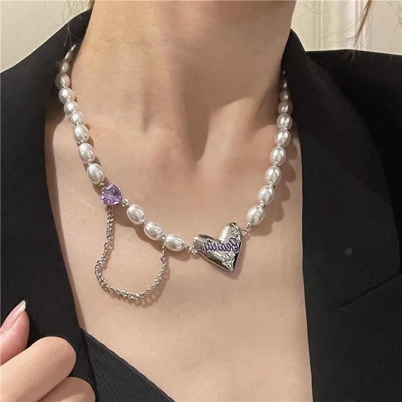 Baroque Pearl Heart Necklace for Women Party Jewelry Girls Birthday Gifts with gift Box Packing
Baroque Pearl Heart Necklace for Women Party Jewelry Girls Birthday Gifts with gift Box Packing