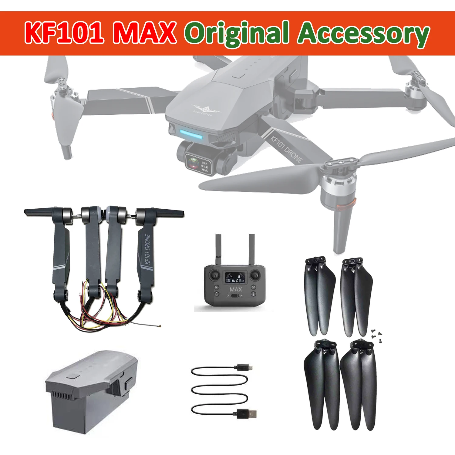 KF101 MAX 5G Wifi GPS Drone Brushless Folding Quadcopter Full Spare Part Battery Charger Propeller Arm with Engine Controller
KF101 MAX 5G Wifi GPS Drone Brushless Folding Quadcopter Full Spare Part Battery Charger Propeller Arm with Engine Controller