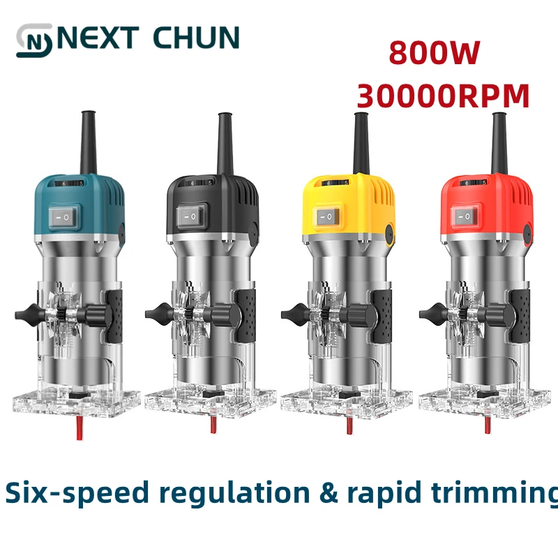 800w 30000rpm Wood Router Woodworking Trimmer Slotter Carving Milling Cutting Machine Carpenter Power Tools 
800w 30000rpm Wood Router Woodworking Trimmer Slotter Carving Milling Cutting Machine Carpenter Power Tools