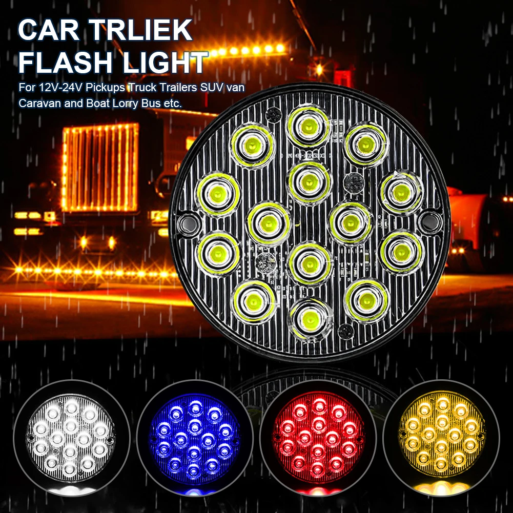 Round LED Strobe Warning Light Car Rear TailLight Brake Stop Side Marker Turn Warning Indicator Truck Emergency Flashing Light
Round LED Strobe Warning Light Car Rear TailLight Brake Stop Side Marker Turn Warning Indicator Truck Emergency Flashing Light