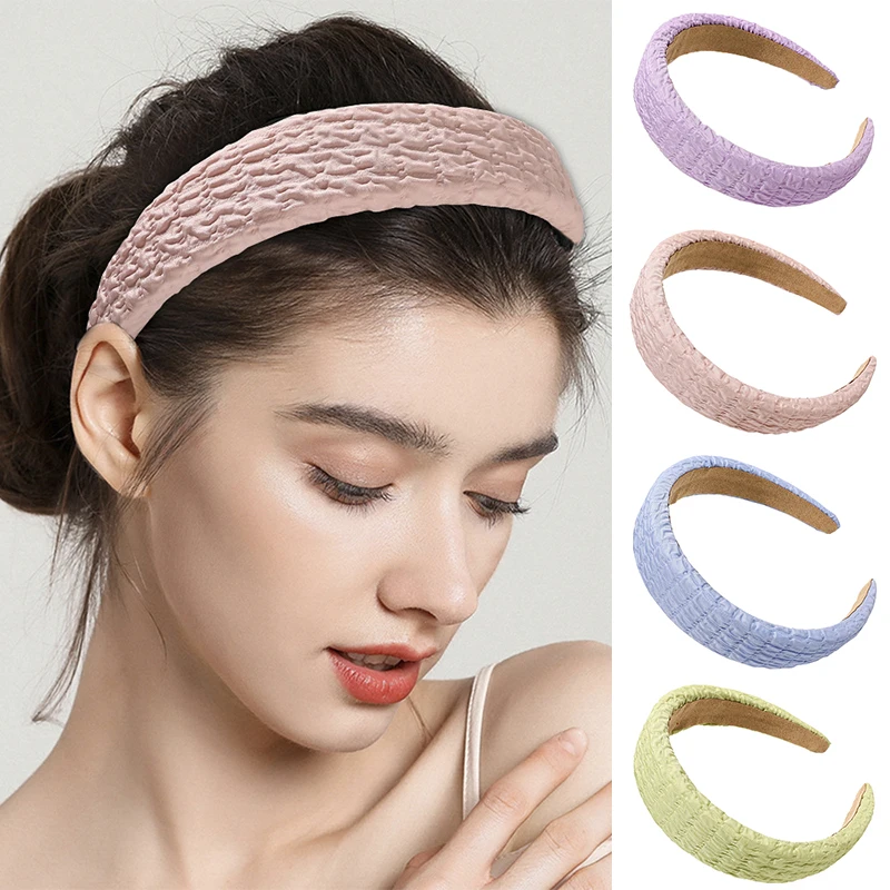 Puff Sponge Headband Macaron Color Ruched Hair Hoop Korean Hair Accessories Wide Brimmed Head Hoop Simple Hairbands Headwear
Puff Sponge Headband Macaron Color Ruched Hair Hoop Korean Hair Accessories Wide Brimmed Head Hoop Simple Hairbands Headwear