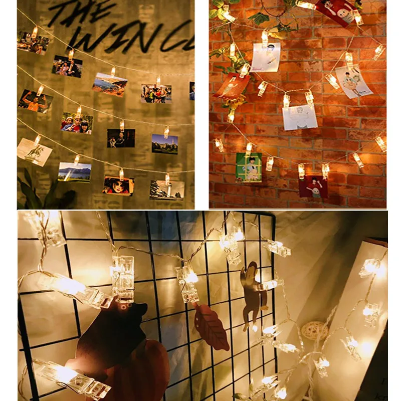 Fairy Twinkle Lights with Wood Clips for Hanging Pictures LED Photo String Lights Bedroom Wall Wedding Decor USB Battery Powered
Fairy Twinkle Lights with Wood Clips for Hanging Pictures LED Photo String Lights Bedroom Wall Wedding Decor USB Battery Powered