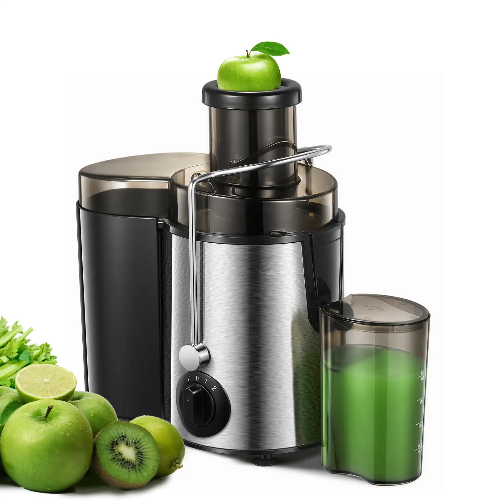 Juicer, Juicer Machines Vegetable and Fruit with 3-Speed Setting, Upgraded Version 400W Motor Quick Juicing, Juicing Recipe Inc
Juicer, Juicer Machines Vegetable and Fruit with 3-Speed Setting, Upgraded Version 400W Motor Quick Juicing, Juicing Recipe Inc