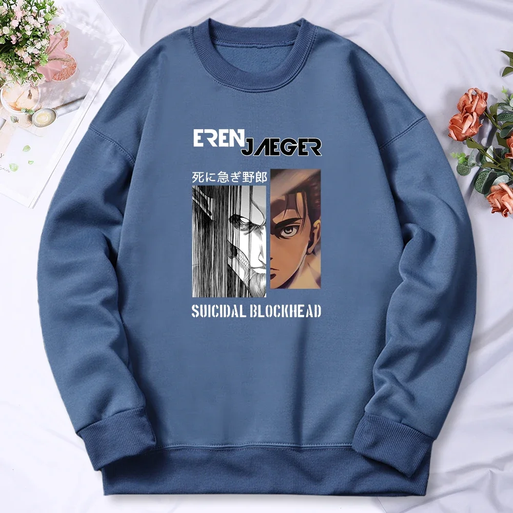 Winter Funny Woman Sweatshirt Eren Jaeger Attack On Titan Prints Hoodie Crewneck Fleece Pullover Warm Soft Female Sportswear
Winter Funny Woman Sweatshirt Eren Jaeger Attack On Titan Prints Hoodie Crewneck Fleece Pullover Warm Soft Female Sportswear
