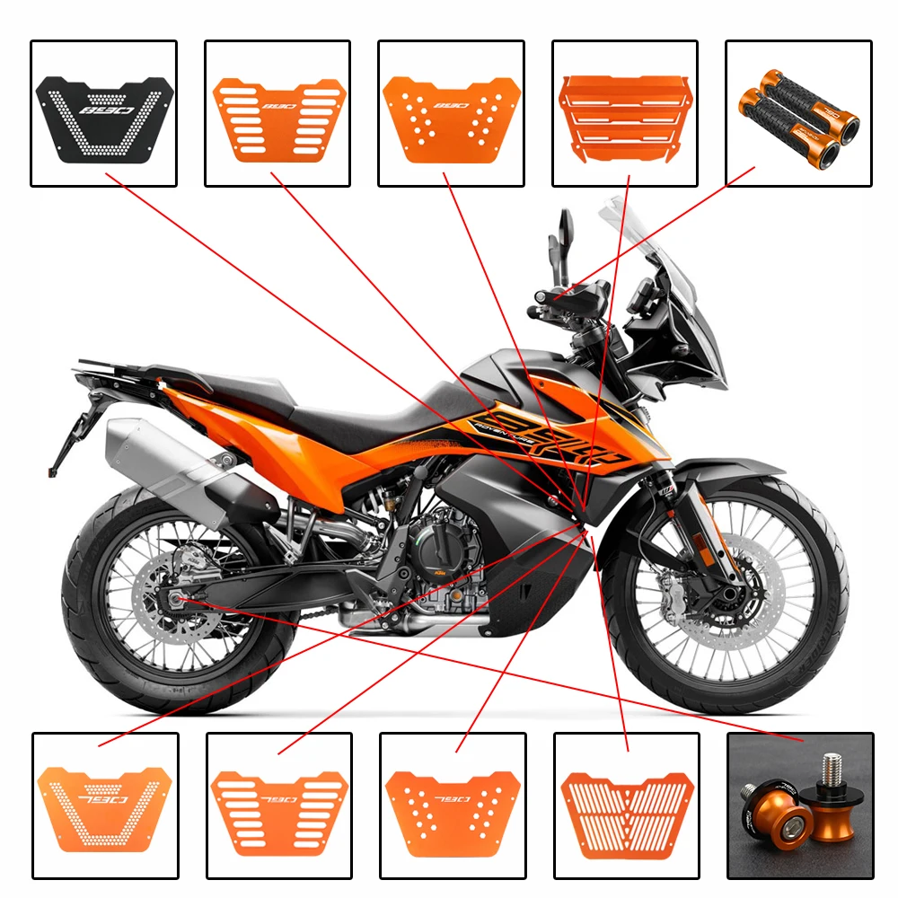 Для KTM 890 ADVENTURE R 790 Adventure S R 2018-2023 790 890 ADV S/R Защитная крышка двигателя мотоцикла, защита и слайдеры маятника
Для KTM 890 ADVENTURE R 790 Adventure S R 2018-2023 790 890 ADV S/R Защитная крышка двигателя мотоцикла, защита и слайдеры маятника