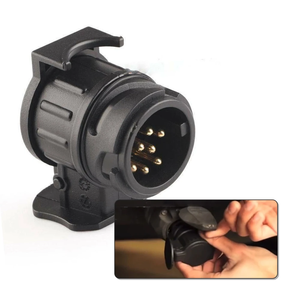 12V 13 To 7 Pin Trailer Socket Adapter Truck Caravan Towing Electric Adapter Trailer Wiring Connector Tow Accessories Waterproof 
12V 13 To 7 Pin Trailer Socket Adapter Truck Caravan Towing Electric Adapter Trailer Wiring Connector Tow Accessories Waterproof