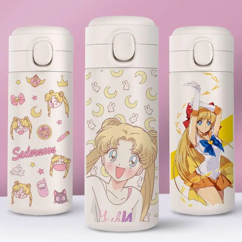350Ml Stainless Steel Thermos Cup Kawaii Anime Sailor Moon Tsukino Usag Series Portable Water Bottle Vacuum Coffee Bottle Cup
350Ml Stainless Steel Thermos Cup Kawaii Anime Sailor Moon Tsukino Usag Series Portable Water Bottle Vacuum Coffee Bottle Cup