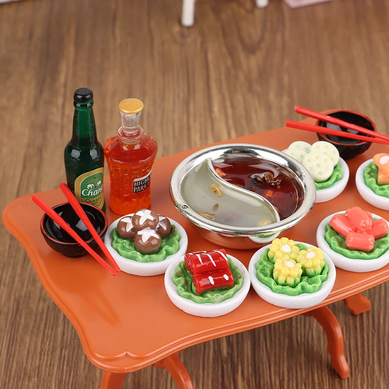 1Set 1:12 Dollhouse Pretend Play Toys Miniature Mandarin Duck Hot Pot Table Chairs Food Drink Bottle Chopstick Scene Decor Kids 
1Set 1:12 Dollhouse Pretend Play Toys Miniature Mandarin Duck Hot Pot Table Chairs Food Drink Bottle Chopstick Scene Decor Kids