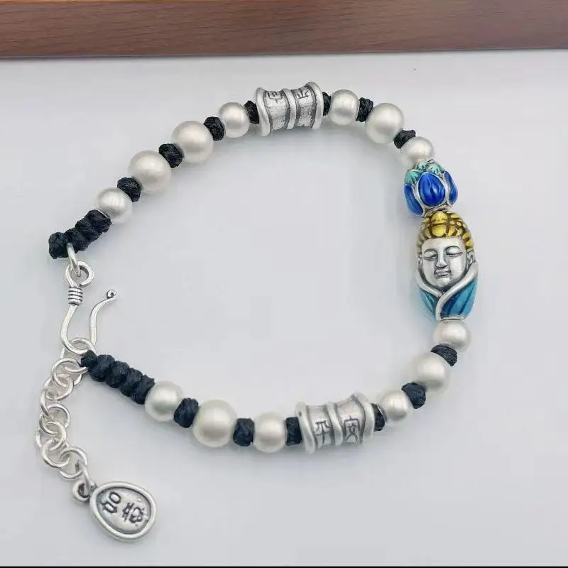 Enamel Color Auspicious Ruyi Safety Bracelet Buddha Head Lotus Bracelet for Men and Women 2023 New Vintage
Enamel Color Auspicious Ruyi Safety Bracelet Buddha Head Lotus Bracelet for Men and Women 2023 New Vintage
