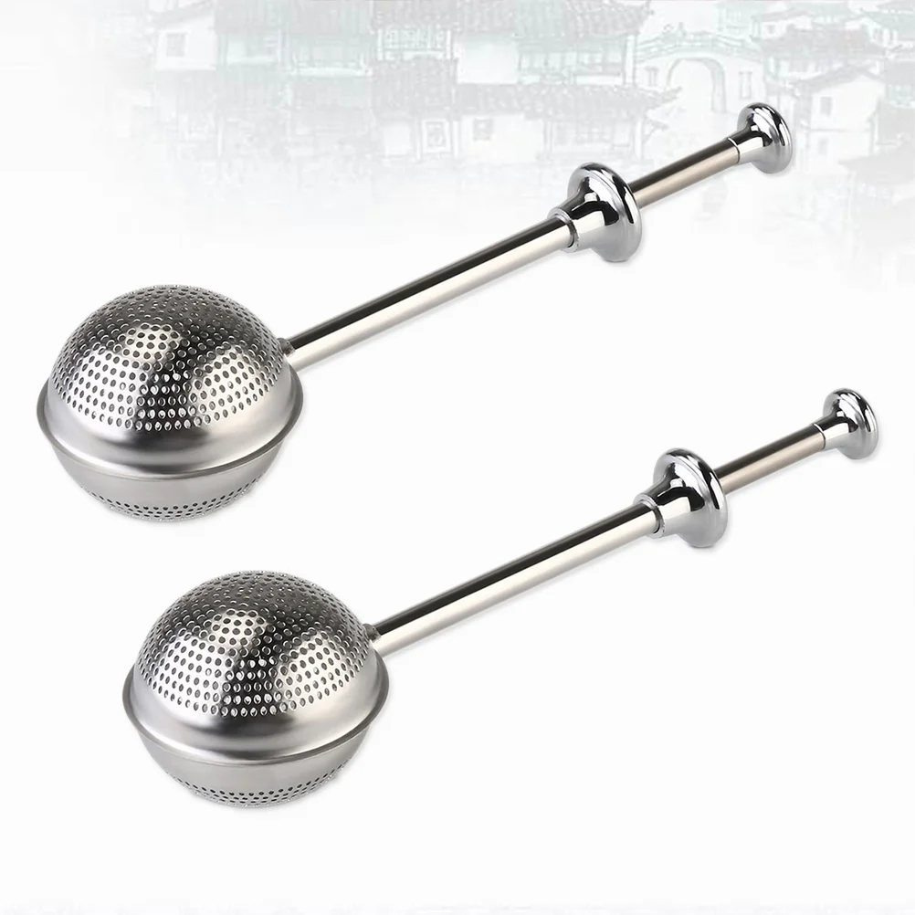 2pcs Nontoxic Durable Creative Stainless Steel Long-Handle Tea Infuser Filter Tea Tool
2pcs Nontoxic Durable Creative Stainless Steel Long-Handle Tea Infuser Filter Tea Tool
