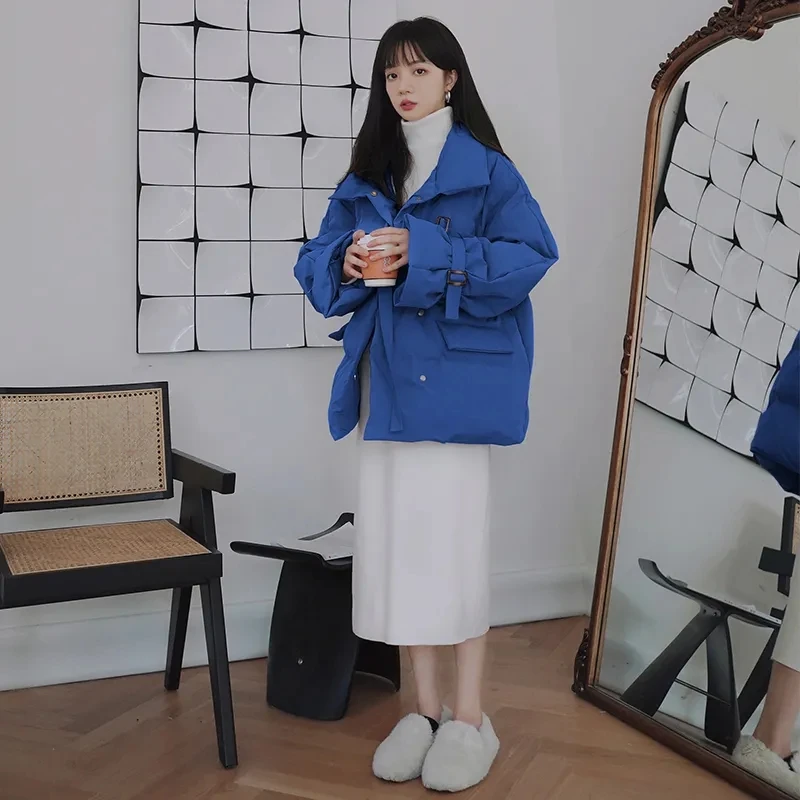 Down Cotton Jacket Women Autumn Winter 2023 New Solid Color Short Cotton Coat Fashion Casual Loose Thick Parkas Womens
Down Cotton Jacket Women Autumn Winter 2023 New Solid Color Short Cotton Coat Fashion Casual Loose Thick Parkas Womens