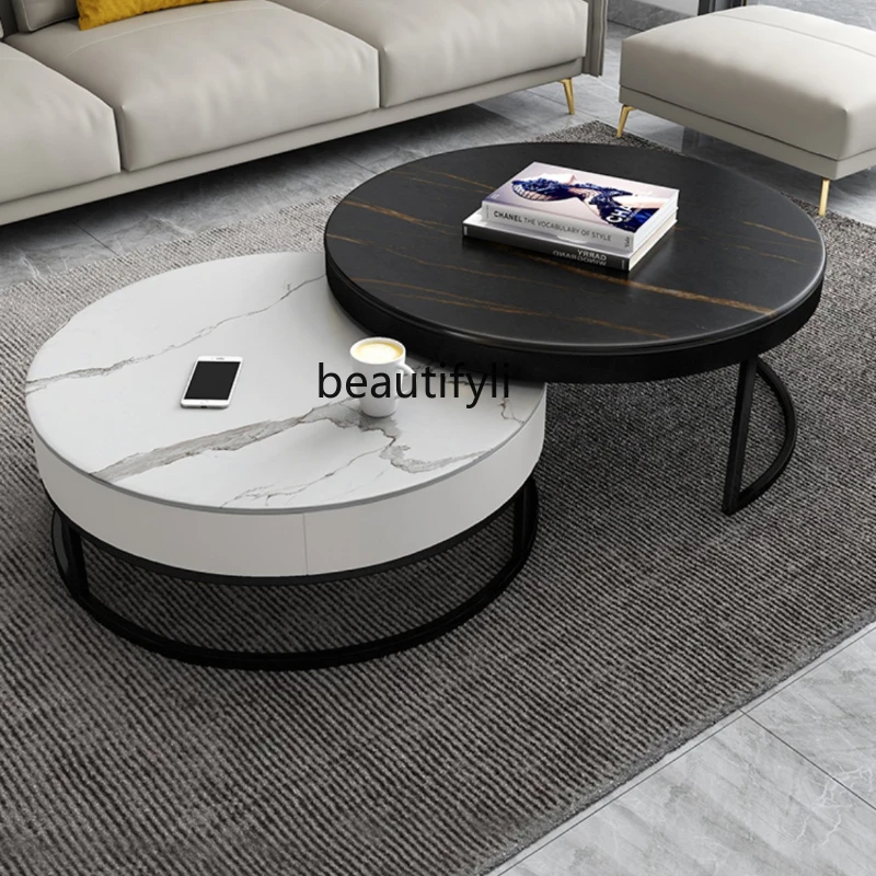 yj Italian Stone Plate round Tea Table Combination Modern Minimalist Tea Table Nordic Minimalism Tea Table
yj Italian Stone Plate round Tea Table Combination Modern Minimalist Tea Table Nordic Minimalism Tea Table