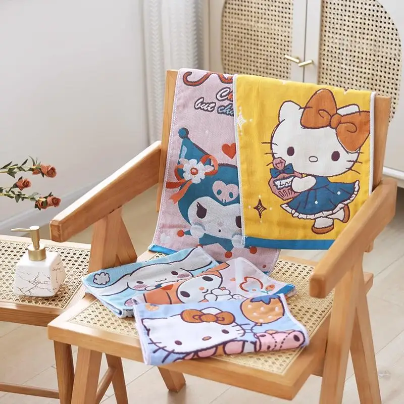 5 шт., Детские хлопковые полотенца Sanrio HelloKitty, быстросохнущее абсорбирующее полотенце для лица
5 шт., Детские хлопковые полотенца Sanrio HelloKitty, быстросохнущее абсорбирующее полотенце для лица