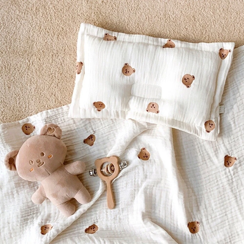 Four Seasons Universal Baby Pillow Infant Flat Head Shaping Pillow Sleep Positioner INS Gauze Embroidery Cushion Beding Set
Four Seasons Universal Baby Pillow Infant Flat Head Shaping Pillow Sleep Positioner INS Gauze Embroidery Cushion Beding Set