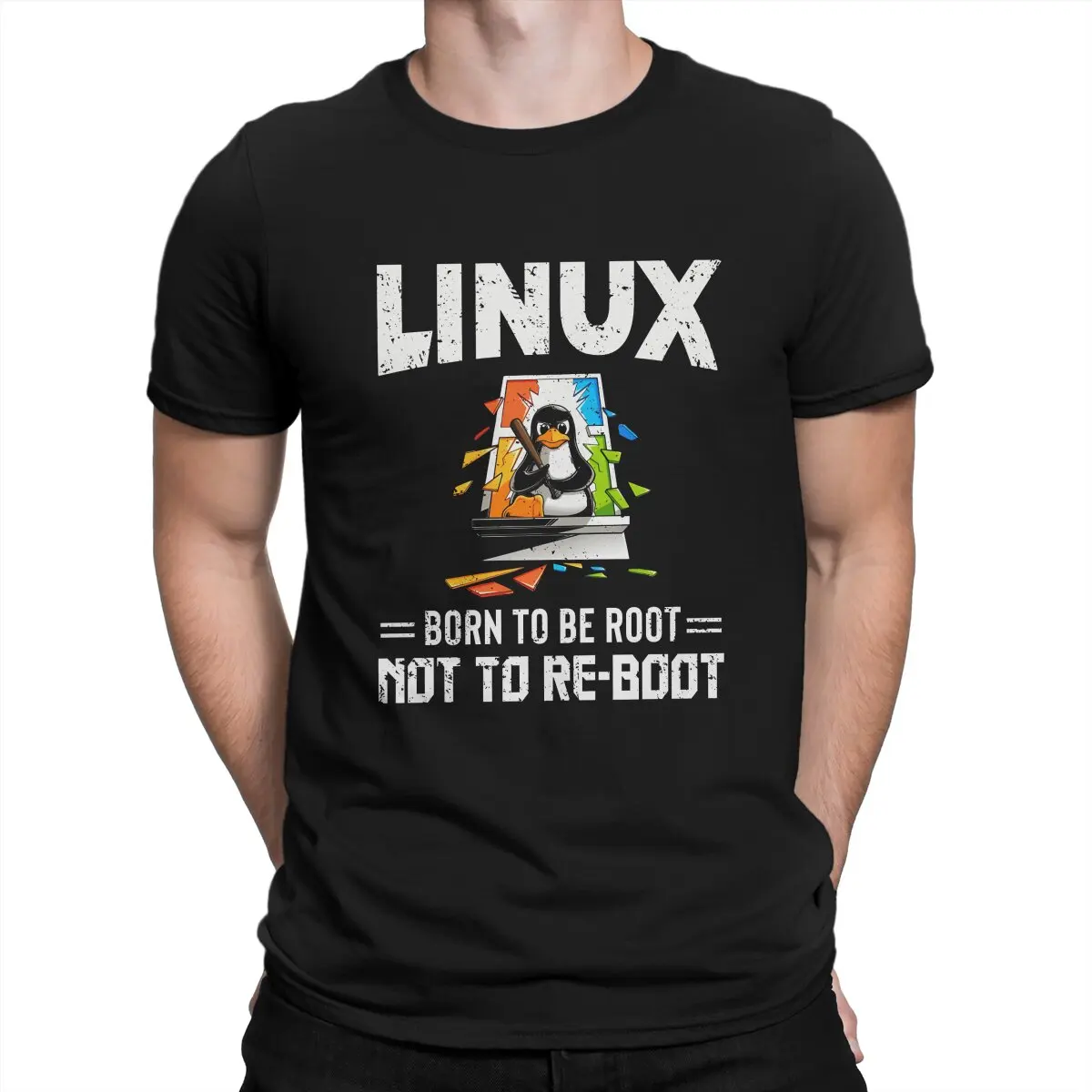 Linux Operating System Born To Be Root Not To Reboot Tshirt Homme Men's Tees Blusas Polyester T Shirt For Men
Linux Operating System Born To Be Root Not To Reboot Tshirt Homme Men's Tees Blusas Polyester T Shirt For Men