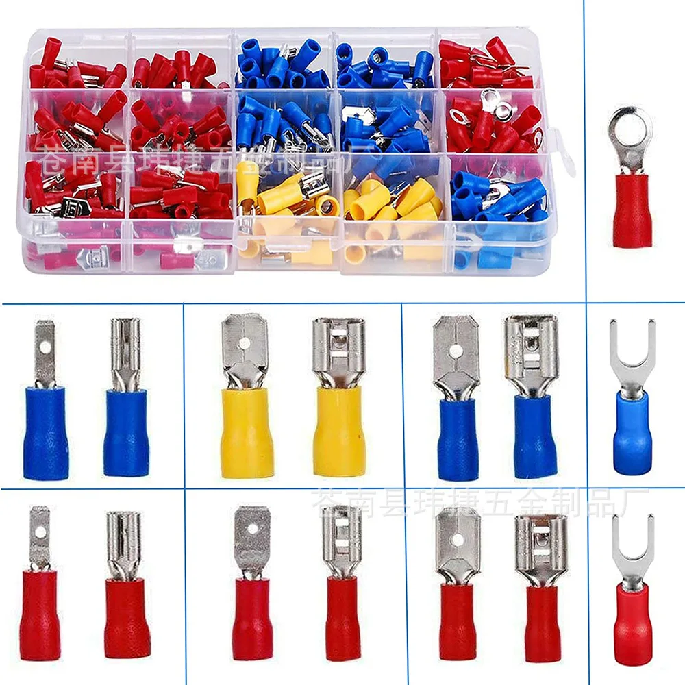 280 штук в штучной упаковке холоднопрессованные клеммы, предварительно изолированные клеммные колодки, соединительные медные клеммы, комби... 
280 штук в штучной упаковке холоднопрессованные клеммы, предварительно изолированные клеммные колодки, соединительные медные клеммы, комби...