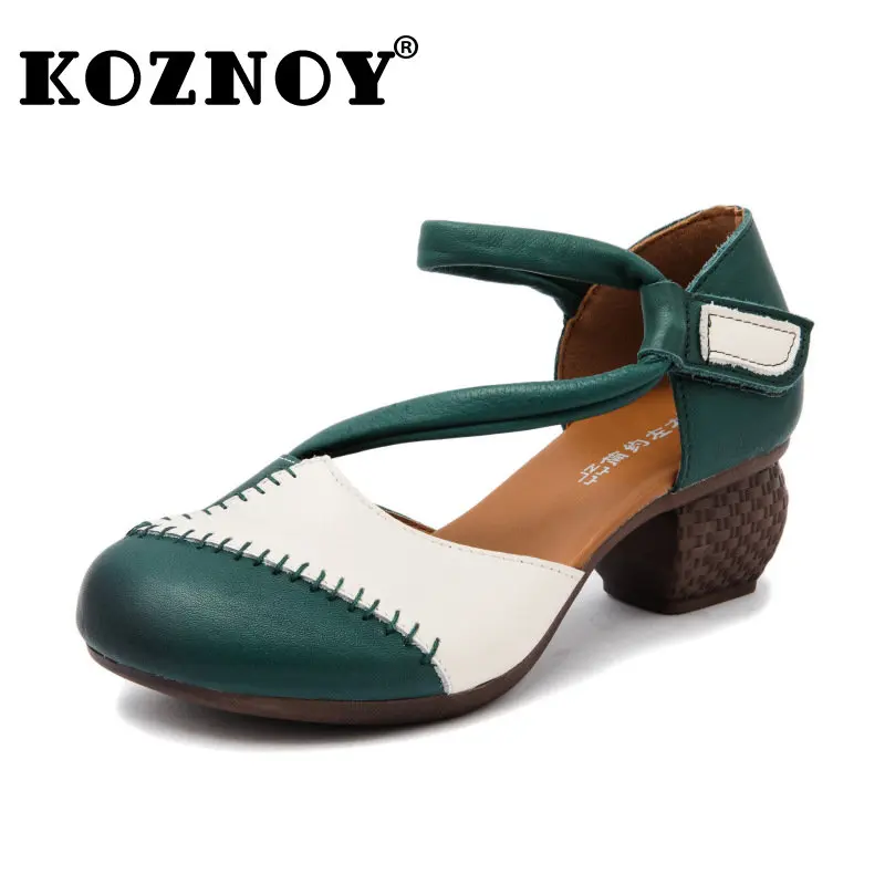Koznoy 5cm Sewing Genuine Leather Ethnic Comfy Summer Women Block Heel Soft Handmade Hook Ladies Mixed Colors Moccasins Shoes
Koznoy 5cm Sewing Genuine Leather Ethnic Comfy Summer Women Block Heel Soft Handmade Hook Ladies Mixed Colors Moccasins Shoes