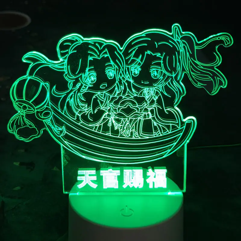 Фигурки игрушечные Tian Guan Ci Fu, Xie Lian Hua Cheng, 3d ночник, акриловый светодиодный цветной светильник, подарок для девушки, предметы мебели для рабоч...
Фигурки игрушечные Tian Guan Ci Fu, Xie Lian Hua Cheng, 3d ночник, акриловый светодиодный цветной светильник, подарок для девушки, предметы мебели для рабоч...