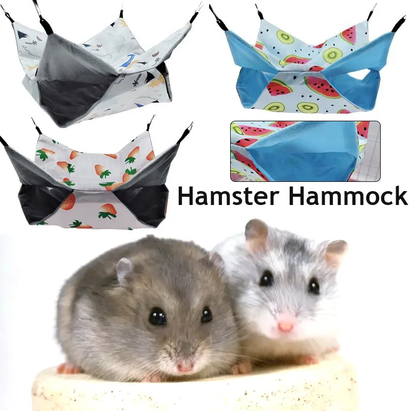 Plush Hamster Hammock Print Double-layer Thicken Warm Sleeping Bag Nest Hanging Cage House for Squirrel Ferret Rabbit Pet Bed
Plush Hamster Hammock Print Double-layer Thicken Warm Sleeping Bag Nest Hanging Cage House for Squirrel Ferret Rabbit Pet Bed