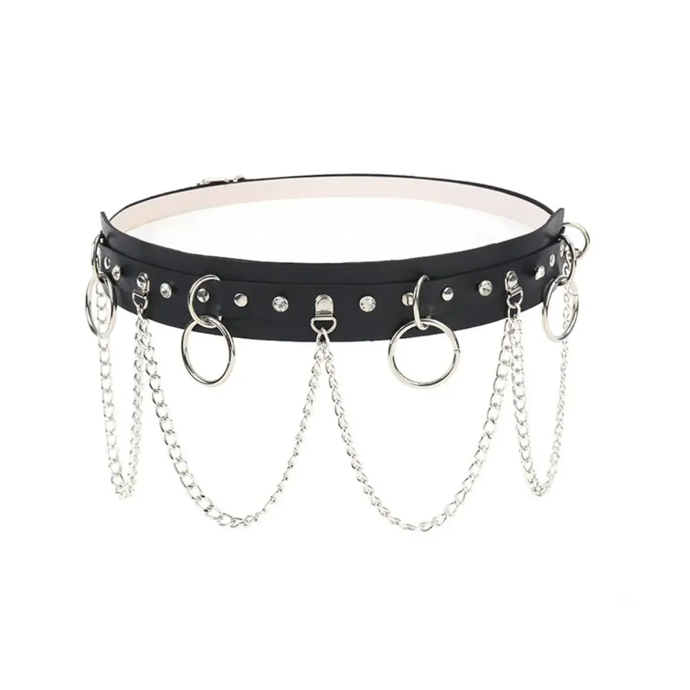 Fashion Hiphop Apparel Accessories Women Girls Gothic Leather Belt Adjustable Strap Waist Chain Punk Waistband
Fashion Hiphop Apparel Accessories Women Girls Gothic Leather Belt Adjustable Strap Waist Chain Punk Waistband