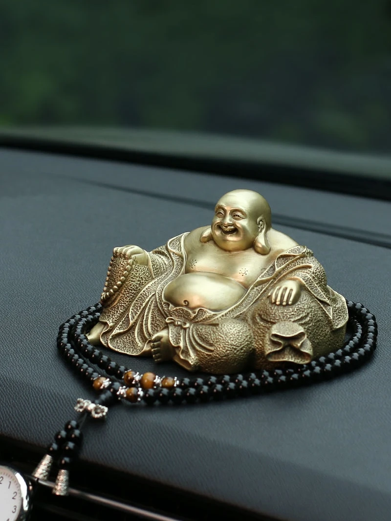 New Small Ornaments Pure Copper Maitreya High-End Car Center Console Decoration Car Interior Safe Smiling Buddha Car Decoration
New Small Ornaments Pure Copper Maitreya High-End Car Center Console Decoration Car Interior Safe Smiling Buddha Car Decoration