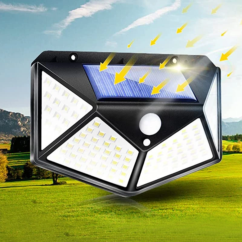Уличная лампа на солнечной батарее с датчиком движения, 1/2/4 шт., 100 светодиодов
Уличная лампа на солнечной батарее с датчиком движения, 1/2/4 шт., 100 светодиодов