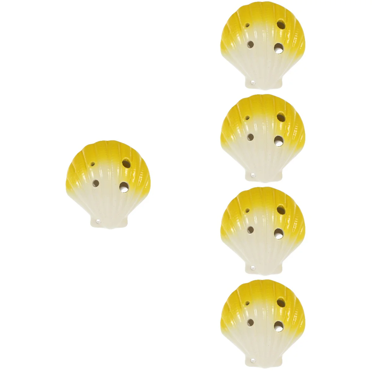 5pcs Shell Shape 6 Holes Ocarina Portable Beginner Instrument Ceramic Ocarina 
5pcs Shell Shape 6 Holes Ocarina Portable Beginner Instrument Ceramic Ocarina