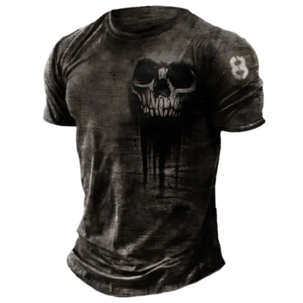 Men's T-shirts Summer 3d Vintage Horror Skull Top Hip Hop Rock Streetwear O-neck Short Sleeve Tee Oversized T Shirt Male Clothes
Men's T-shirts Summer 3d Vintage Horror Skull Top Hip Hop Rock Streetwear O-neck Short Sleeve Tee Oversized T Shirt Male Clothes