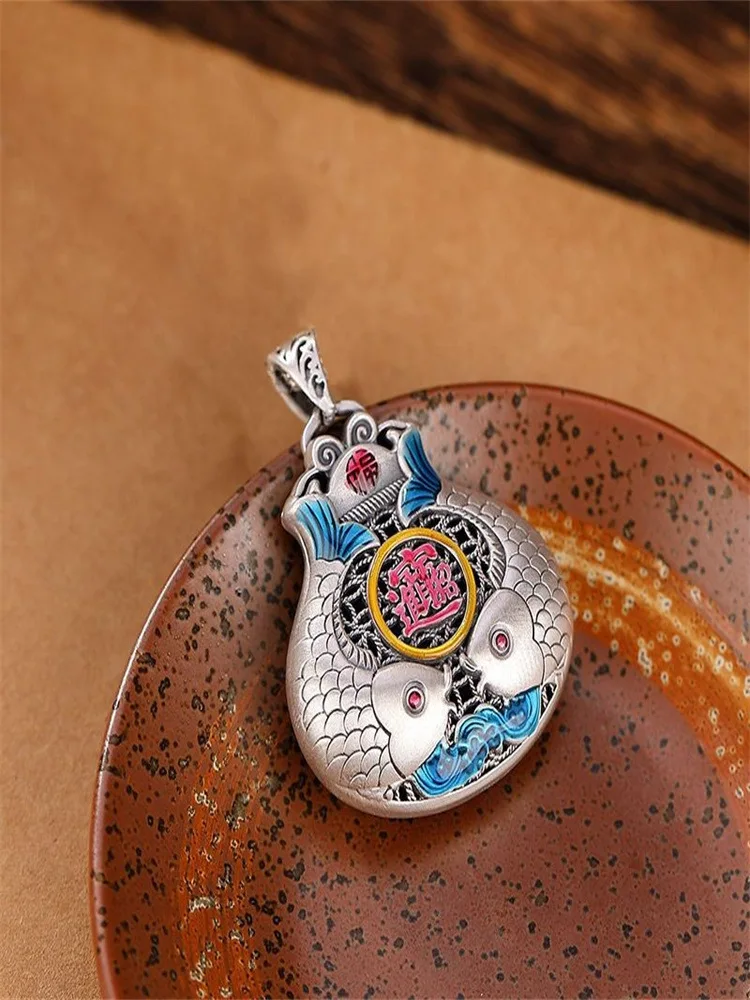 Cloisonne China-Chic Lucky Koi Ethnic Style Pisces Sweater Pendant Women's Bag Enamel
Cloisonne China-Chic Lucky Koi Ethnic Style Pisces Sweater Pendant Women's Bag Enamel