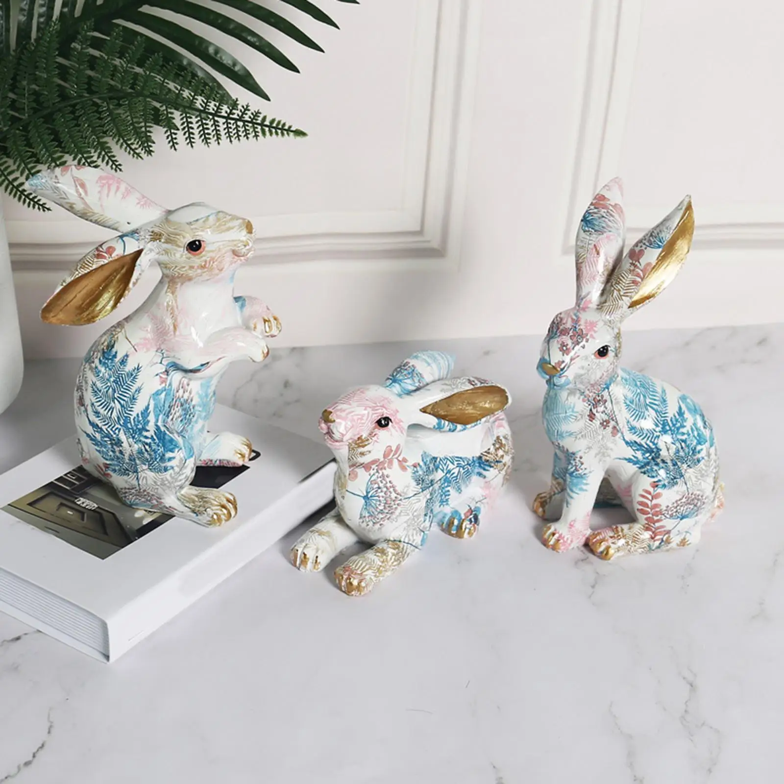Bunny Statues Rabbit Figurines Lifelike Collectibles Resin Sculpture for Tea Table Living Room Decorative Birthday Gift
Bunny Statues Rabbit Figurines Lifelike Collectibles Resin Sculpture for Tea Table Living Room Decorative Birthday Gift