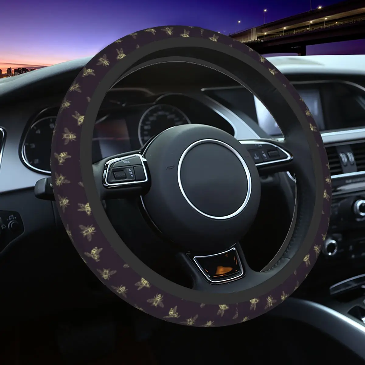 Bee Insect Car Steering Wheel Cover 37-38 Anti-slip Steering Wheel Protective Cover Fashion Car-styling Interior Accessories
Bee Insect Car Steering Wheel Cover 37-38 Anti-slip Steering Wheel Protective Cover Fashion Car-styling Interior Accessories