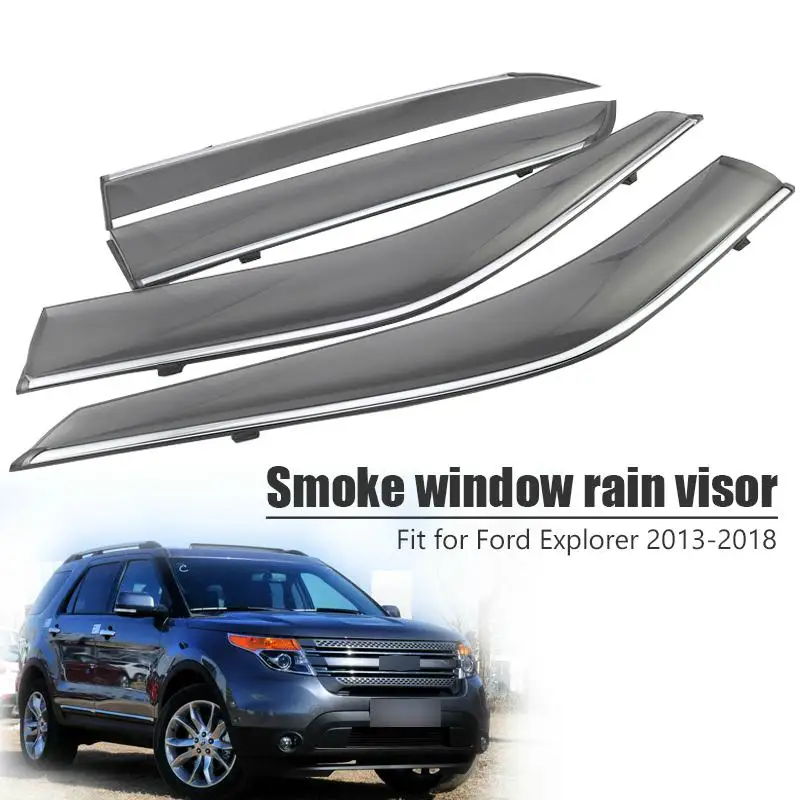 For Ford Explorer 2013 2014 2015 2016 2017 2018 Vent Sun Deflectors Guard Accessories 4Pcs/1Set Smoke Window Rain Visor
For Ford Explorer 2013 2014 2015 2016 2017 2018 Vent Sun Deflectors Guard Accessories 4Pcs/1Set Smoke Window Rain Visor