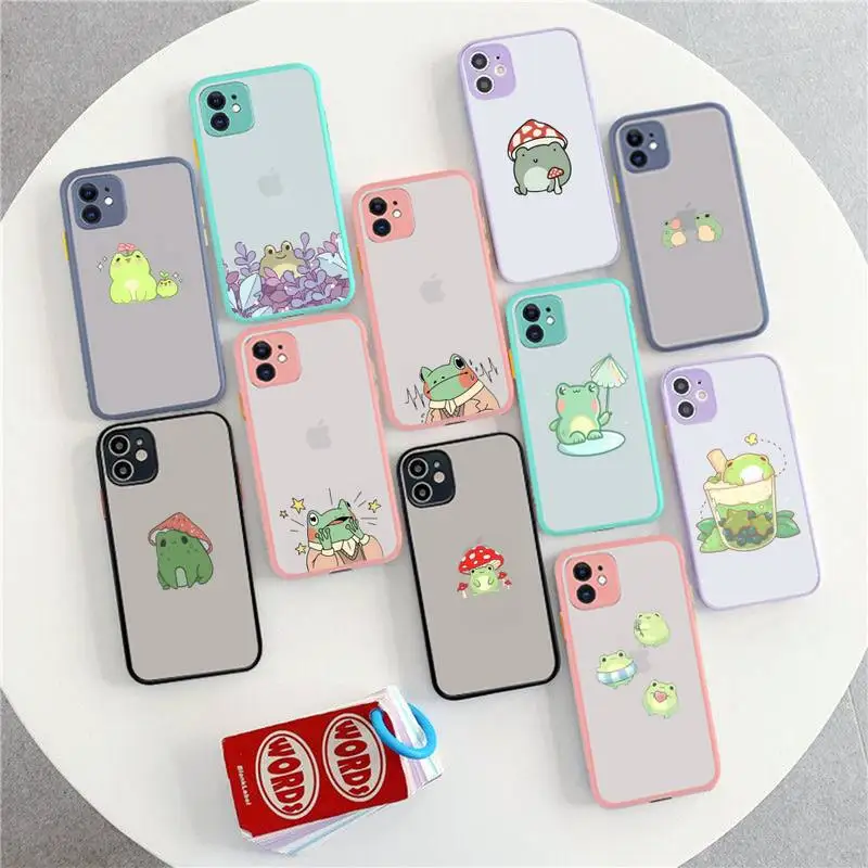 Babaite Funny Animal Frog Phone Case for iPhone X XR XS 7 8 Plus 11 12 13 pro MAX 13mini Translucent Matte Shockproof Case
Babaite Funny Animal Frog Phone Case for iPhone X XR XS 7 8 Plus 11 12 13 pro MAX 13mini Translucent Matte Shockproof Case