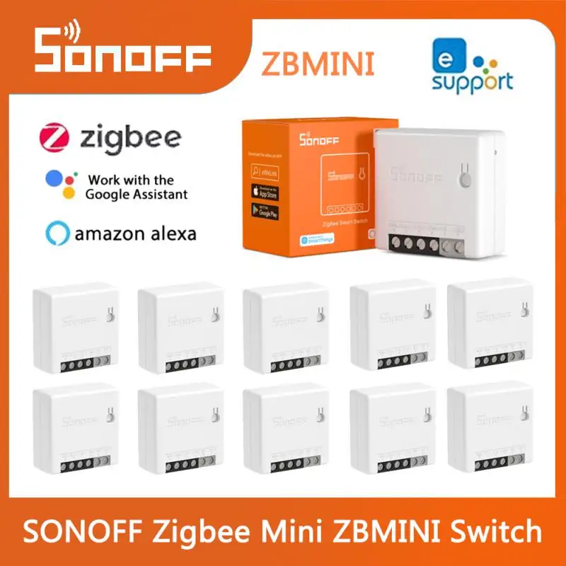 SONOFF Zigbee Mini ZBMINI DIY смарт-переключатель релейный выключатель модуль 2 Way