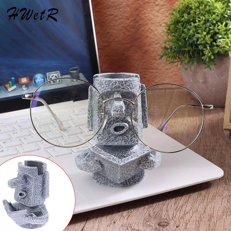 1pcs Easter Island Head Glasses Stand Resin Eyeglasses Holder Bracket Portrait Pen Holder Rack Desktop Pen Holder Decoration
1pcs Easter Island Head Glasses Stand Resin Eyeglasses Holder Bracket Portrait Pen Holder Rack Desktop Pen Holder Decoration
