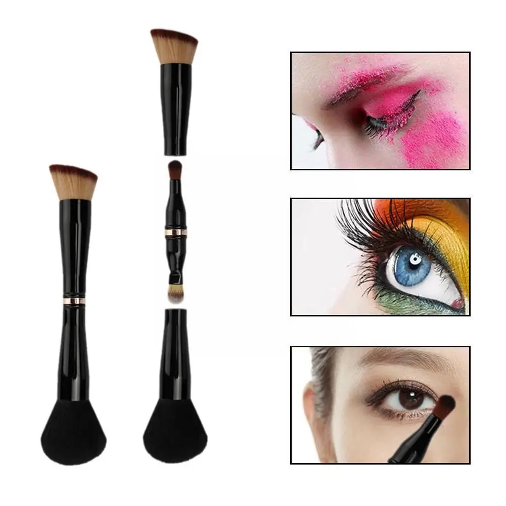 

Multifunctional Makeup Brush 4 In 1 Concealer Makeup Brush For Foundation Blusher Eye Shadow Double Ended Travel Makeup Bru F5P6