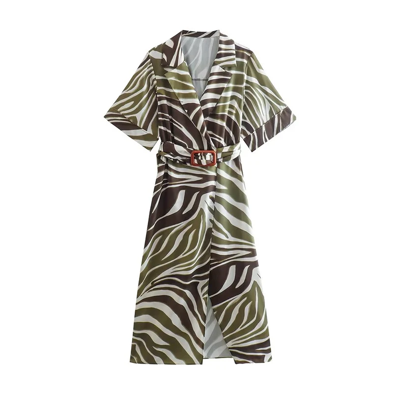 WXWT 2022 Women Animal Print Shirt Style Dress Summer Short Sleeve Turn-down Collar Female French Vintage Midi Dress XX8762
WXWT 2022 Women Animal Print Shirt Style Dress Summer Short Sleeve Turn-down Collar Female French Vintage Midi Dress XX8762