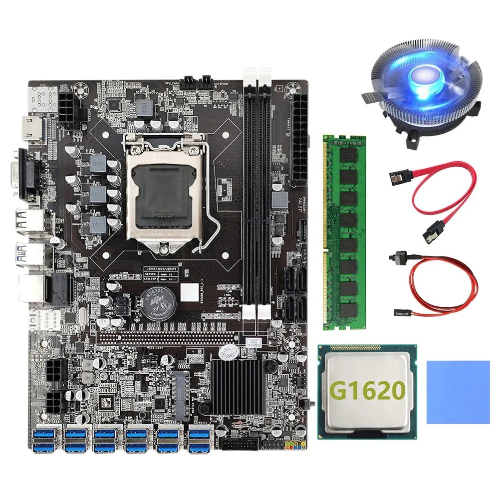 Материнская плата B75 BTC для майнинга 12 PCIE к USB LGA1155 DDR3 4 Гб 1600 МГц ОЗУ + ЦП G1620 + кабель SATA B75 ETH Майнинг
Материнская плата B75 BTC для майнинга 12 PCIE к USB LGA1155 DDR3 4 Гб 1600 МГц ОЗУ + ЦП G1620 + кабель SATA B75 ETH Майнинг