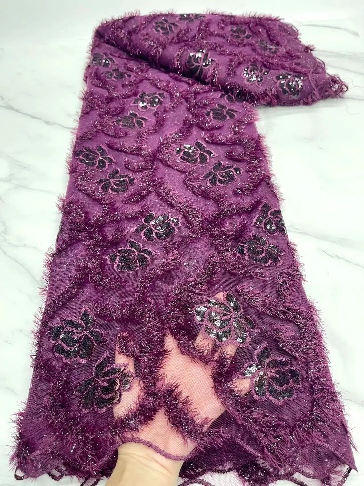 African Fashion Velvet Lace Sequins Mesh Fabric 2022 Nigerian High Quality 5 Yards Tulle Lace Swiss For Party Wedding Dress Sew 
African Fashion Velvet Lace Sequins Mesh Fabric 2022 Nigerian High Quality 5 Yards Tulle Lace Swiss For Party Wedding Dress Sew