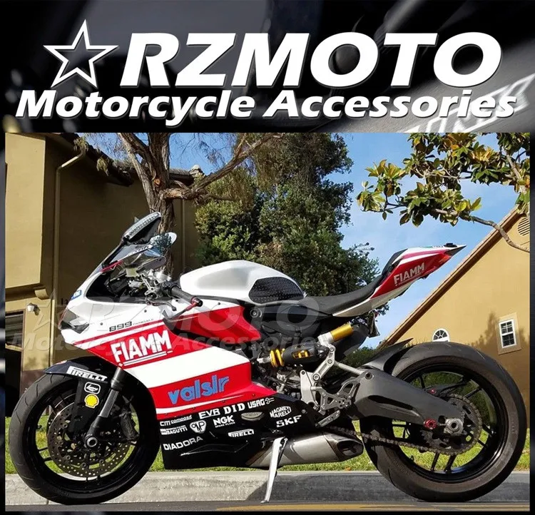 

Комплект обтекателей для мотоцикла из АБС-пластика, подходит для Ducati 899 1199 Panigale s 2012 2013 2014 12 13 14, кузов красного и белого цвета