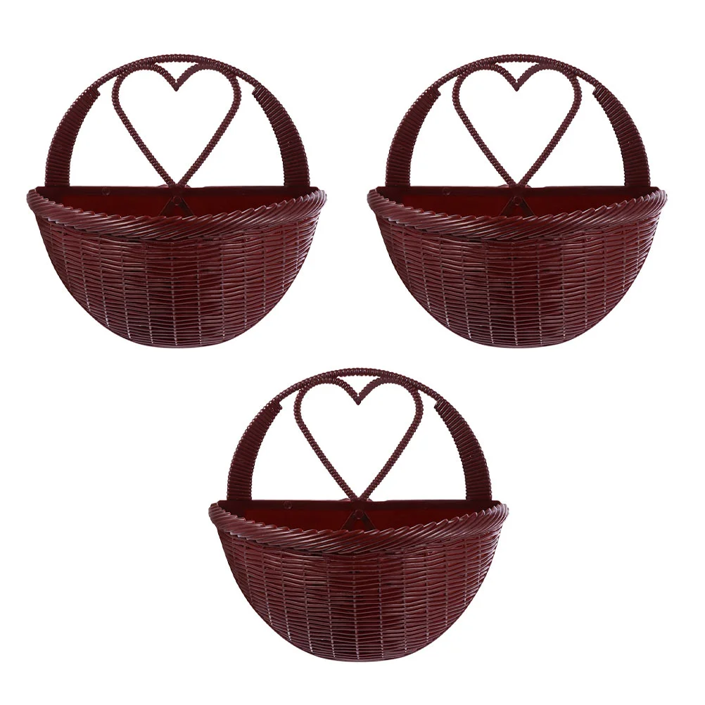 3 Pcs Fence Hanging Planter Weave Basket Wooden Planters Garden Pots Wall Mounted Holder Flower Wall- Vase Vintage
3 Pcs Fence Hanging Planter Weave Basket Wooden Planters Garden Pots Wall Mounted Holder Flower Wall- Vase Vintage