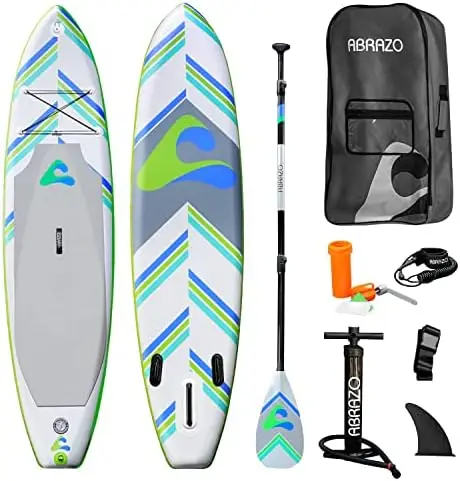Inflatable Stand Up Paddle Board for Adults - Durable, Thick and Slip Resistant Paddle Board with SUP Accessories Paddle, Patch
Inflatable Stand Up Paddle Board for Adults - Durable, Thick and Slip Resistant Paddle Board with SUP Accessories Paddle, Patch