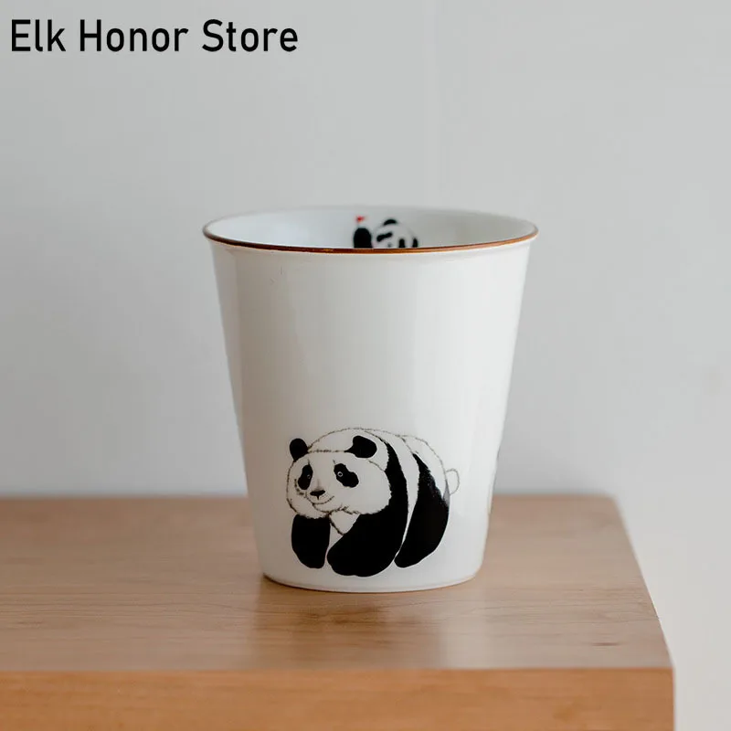 200ml Cute Panda White Porcelain Large Tea Cup Household Master Cup Lovely Hand Holding Cup Simple Coke Cup Ceramic Drinking Cup
200ml Cute Panda White Porcelain Large Tea Cup Household Master Cup Lovely Hand Holding Cup Simple Coke Cup Ceramic Drinking Cup